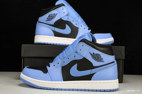 EP 1 Mid  Black Blue Jordan DQ8426-401 DQ8426-401  University 0209